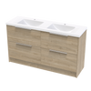 Nikau Norfolk 1500 Double Bowl Double Drawers Floor Vanity