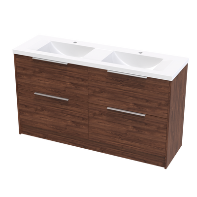 Nikau Norfolk 1500 Double Bowl Double Drawers Floor Vanity