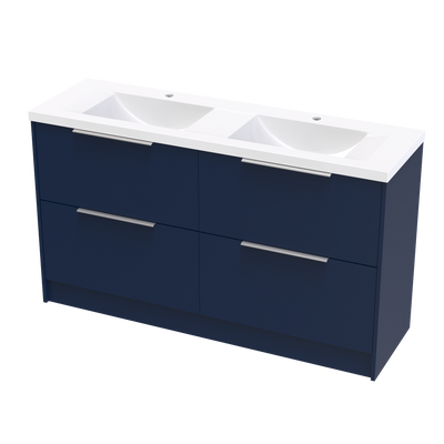 Nikau Norfolk 1500 Double Bowl Double Drawers Floor Vanity