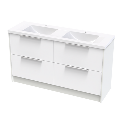 Nikau Norfolk 1500 Double Bowl Double Drawers Two Tone Floor Vanity