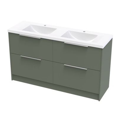 Nikau Norfolk 1500 Double Bowl Double Drawers Floor Vanity