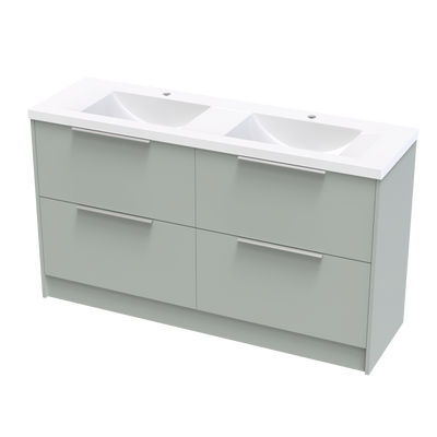 Nikau Norfolk 1500 Double Bowl Double Drawers Floor Vanity