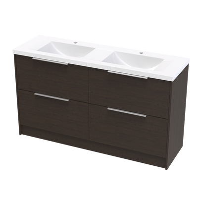 Nikau Norfolk 1500 Double Bowl Double Drawers Floor Vanity