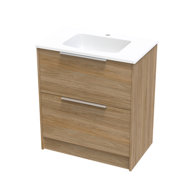 Nikau Grove 750 Double Drawer Floor Vanity