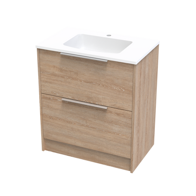 Nikau Grove 750 Double Drawer Floor Vanity