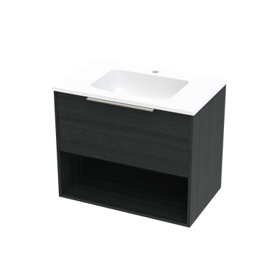 Nikau Drawer Open Shelf 750mm Wall Hung Vanity