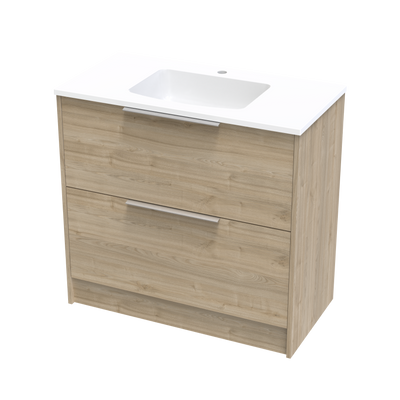 Nikau Double Drawer 900mm Floor Vanity