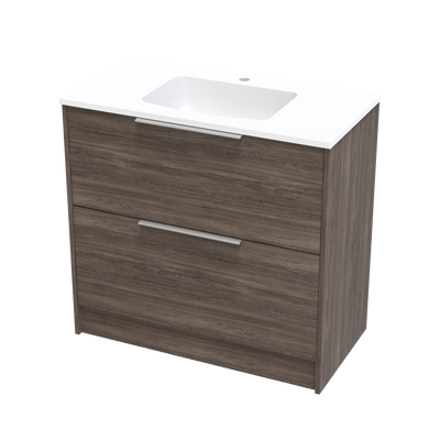 Nikau Double Drawer 900mm Floor Vanity