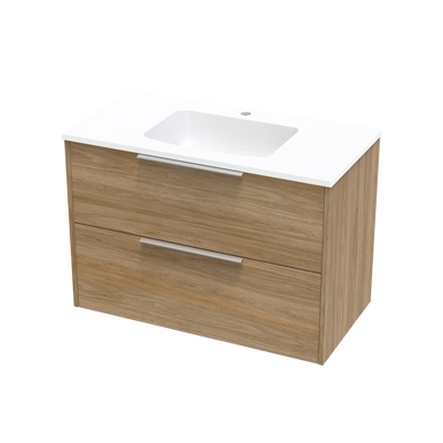 Nikau Grove 900 Double Drawer Wall Vanity