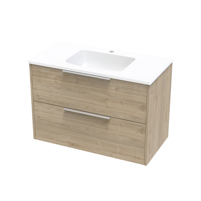 Nikau Grove 900 Double Drawer Wall Vanity