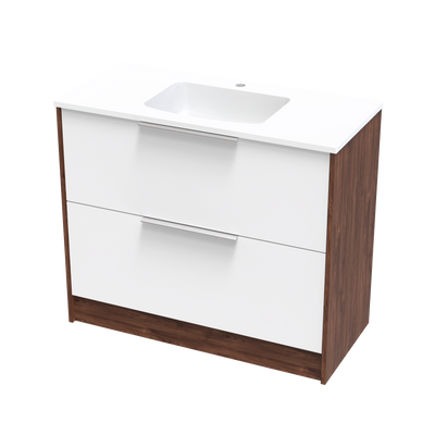 Nikau Grove 1000 Double Drawer Two Tone Floor Vanity