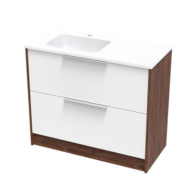 Nikau Grove 1000 Double Drawer Two Tone Floor Vanity