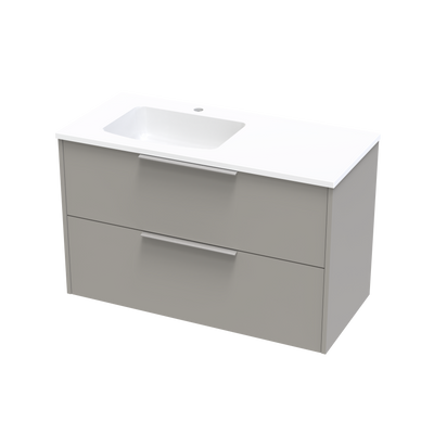 Nikau Double Drawer 1000mm Wall Hung Vanity