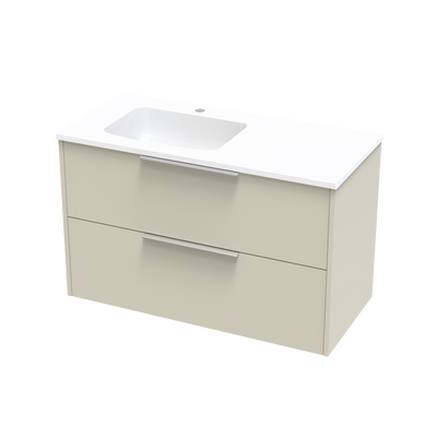 Nikau Double Drawer 1000mm Wall Hung Vanity