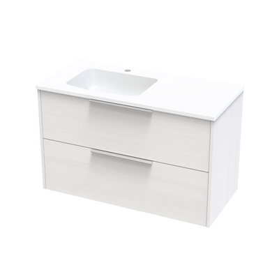 Nikau Double Drawer 1000mm Wall Hung Vanity