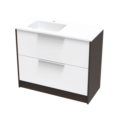 Nikau Grove 1000 Double Drawer Two Tone Floor Vanity