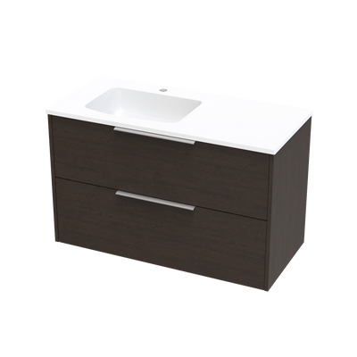 Nikau Double Drawer 1000mm Wall Hung Vanity