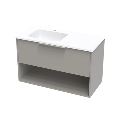 Nikau Grove 1000 Drawer Open Shelf Wall Vanity