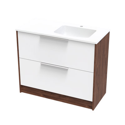 Nikau Grove 1000 Double Drawer Two Tone Floor Vanity