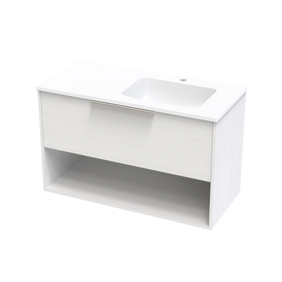 Nikau Grove 1000 Drawer Open Shelf Wall Vanity