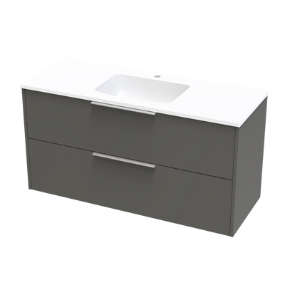 Nikau Double Drawer 1200mm Wall Hung Vanity