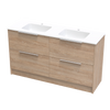 Nikau Grove 1500 Double Bowl Double Drawer Floor Vanity