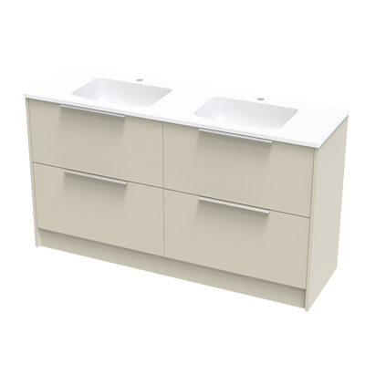 Nikau Grove 1500 Double Bowl Double Drawer Floor Vanity