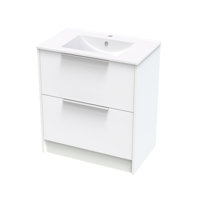 Nikau Valley 750 Double Drawer Floor Vanity