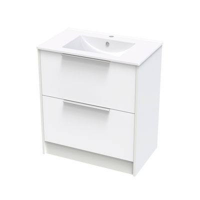 Nikau Valley 750 Double Drawer Two Tone Floor Vanity