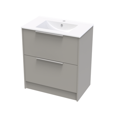 Nikau Valley 750 Double Drawer Floor Vanity