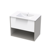 Nikau Valley 750 Drawer Open Shelf Two Tone Wall Vanity