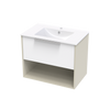 Nikau Valley 750 Drawer Open Shelf Two Tone Wall Vanity