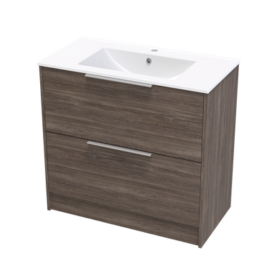 Nikau Valley 900 Double Drawer Floor Vanity