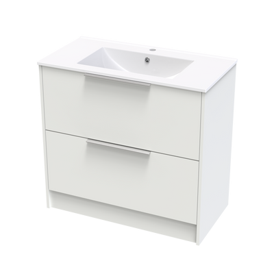 Nikau Valley 900 Double Drawer Floor Vanity