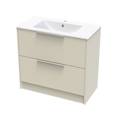 Nikau Valley 900 Double Drawer Floor Vanity