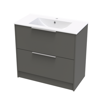 Nikau Valley 900 Double Drawer Floor Vanity