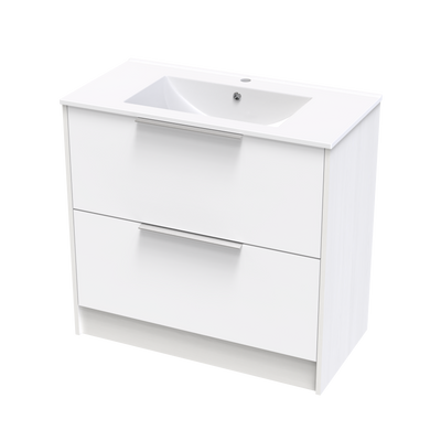 Nikau Valley 900 Double Drawer Two Tone Floor Vanity