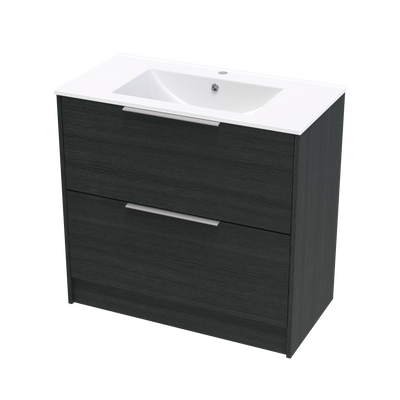 Nikau Valley 900 Double Drawer Floor Vanity