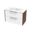 Nikau Valley 900 Double Drawer Two Tone Wall Vanity