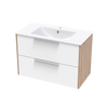 Nikau Valley 900 Double Drawer Two Tone Wall Vanity