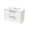 Nikau Valley 900 Double Drawer Two Tone Wall Vanity