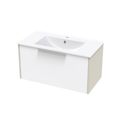 Nikau Valley 900 Single Drawer Two Tone Wall Vanity