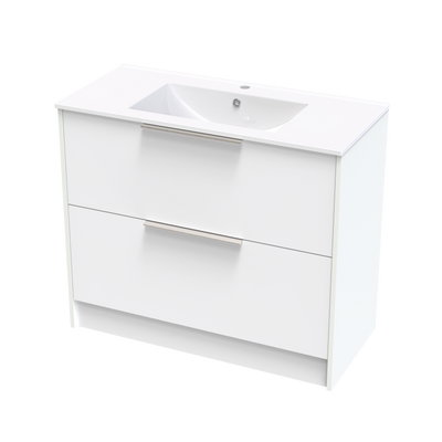 Nikau Valley 1000 Double Drawer Floor Vanity