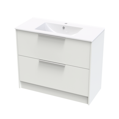 Nikau Valley 1000 Double Drawer Floor Vanity