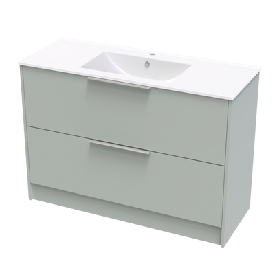 Nikau Valley 1200 Double Drawer Floor Vanity