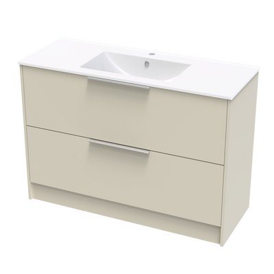 Nikau Valley 1200 Double Drawer Floor Vanity