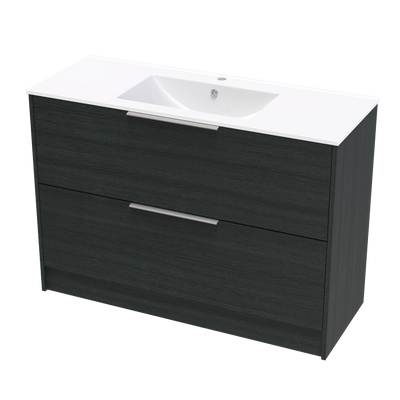 Nikau Valley 1200 Double Drawer Floor Vanity