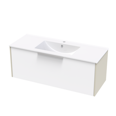 Nikau Valley 1200 Single Drawer Two Tone Wall Vanity