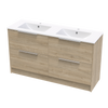 Nikau Valley 1500 Double Bowl Double Drawers Floor Vanity