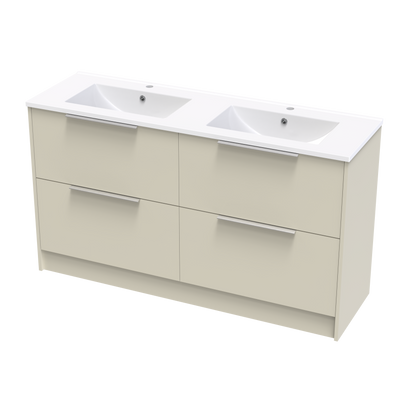 Nikau Valley 1500 Double Bowl Double Drawers Floor Vanity